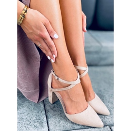 Pumps on the post Lizzie Beige bézs 1