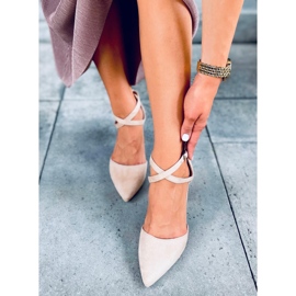 Pumps on the post Lizzie Beige bézs 2