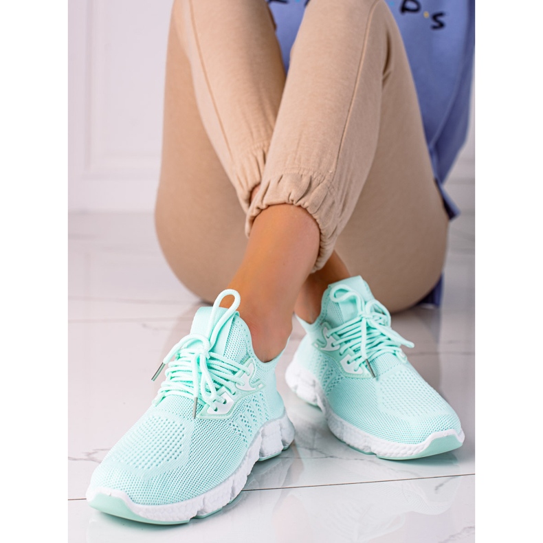 SHELOVET Könnyű sportcipő zöld 1