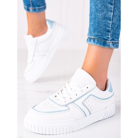 SHELOVET Fehér cipők kék 1