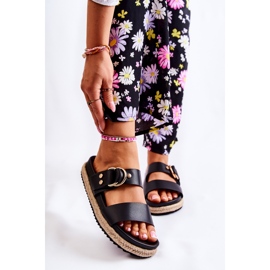 FB1 Divatos női fekete Penelope papucs 1