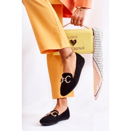 PG1 Női velúr cipők fekete valósággal díszítve 2