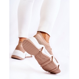 PG1 Női bézs Dayen bebújós tornacipő 2