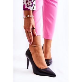 Sergio Leone Klasszikus varázslatosan fekete bőr tűsarkú 2