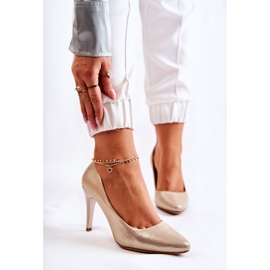 Sergio Leone Klasszikus arany varázslatosan arany bőr szegecsek aranysárga 1