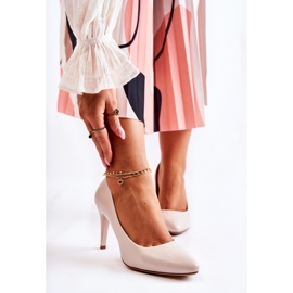 Sergio Leone Klasszikus bőr tűsarkú világosszürke varázslatosan 1