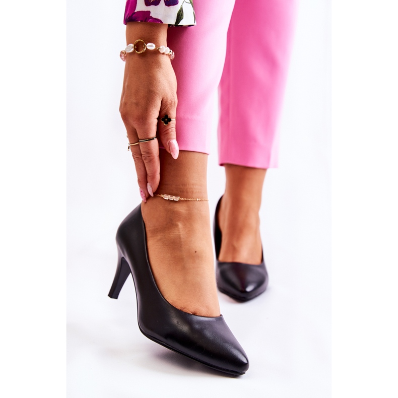 Sergio Leone Női klasszikus fekete pumpák Semprella 1