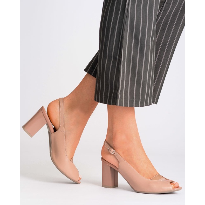 Marco Shoes 1177P rózsaszín szandál aranynyal 2