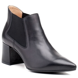 Marco Shoes Vékony és alacsony csizma 1325B gumival fekete 1