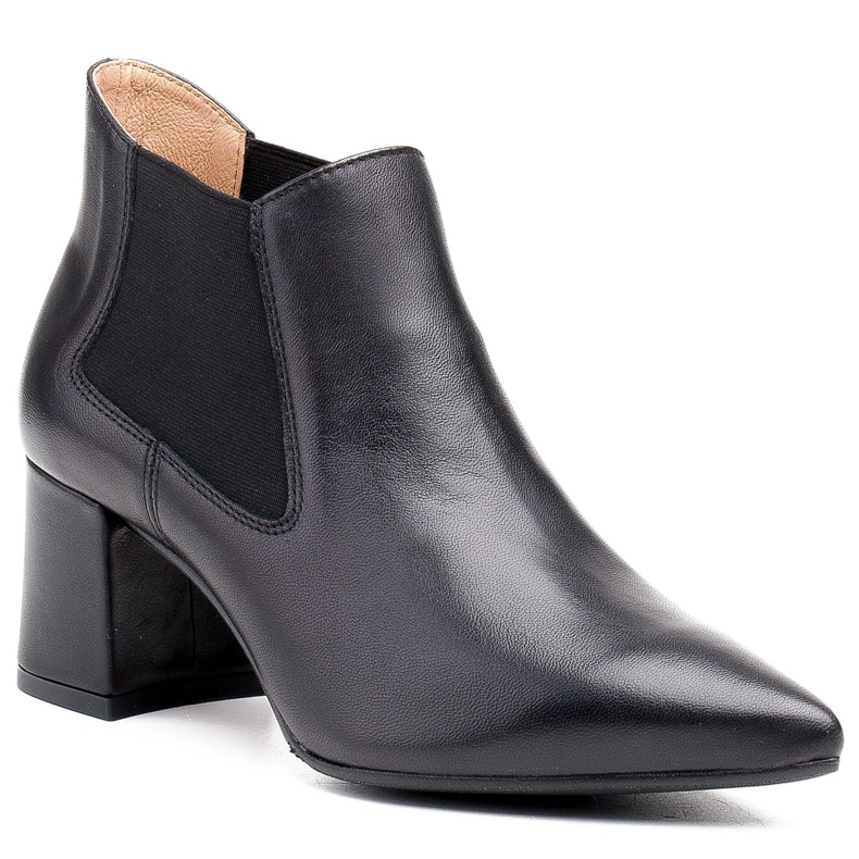 Marco Shoes Vékony és alacsony csizma 1325B gumival fekete 1