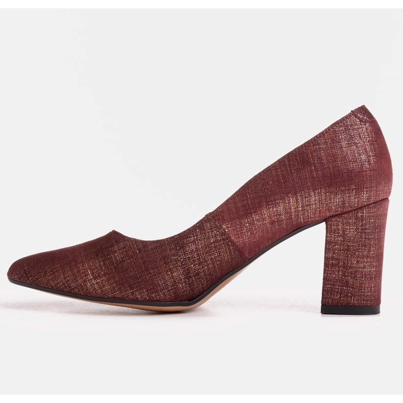 Marco Shoes Barnásbarna szivattyúk 1527P természetes velúrból piros 1