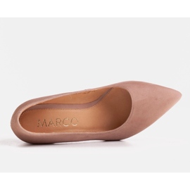 Marco Shoes Szivattyúk bézs zergebőrből 2