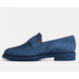 Marco Shoes Világos talpán sötétkék mokaszin 1