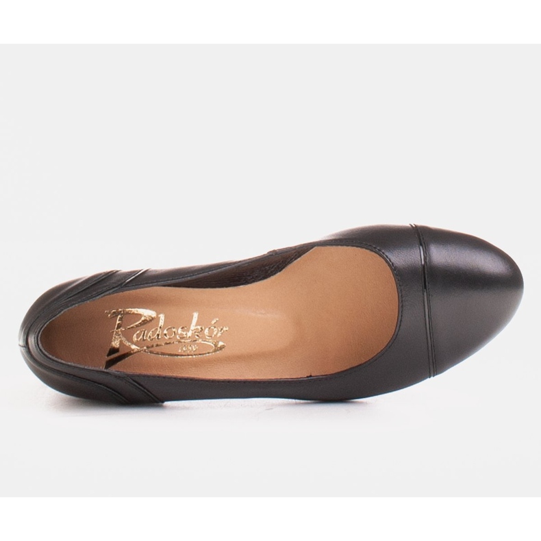 Radoskór Klasszikus fekete női szivattyúk szélesebb lábhoz 1