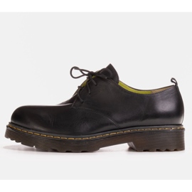 Marco Shoes Fekete női cipő vastag átlátszó alján 1