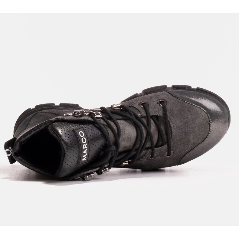 Marco Shoes Sportos női csizma enyhe őszi-téli szigeteléssel szürke 1