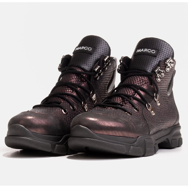 Marco Shoes Sportos női csizma enyhe őszi-téli szigeteléssel ibolya 1