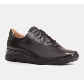 Radoskór Kényelmes fekete női cipő szélesebb lábhoz 1 Radoskór Kényelmes fekete női cipő szélesebb lábhoz 1