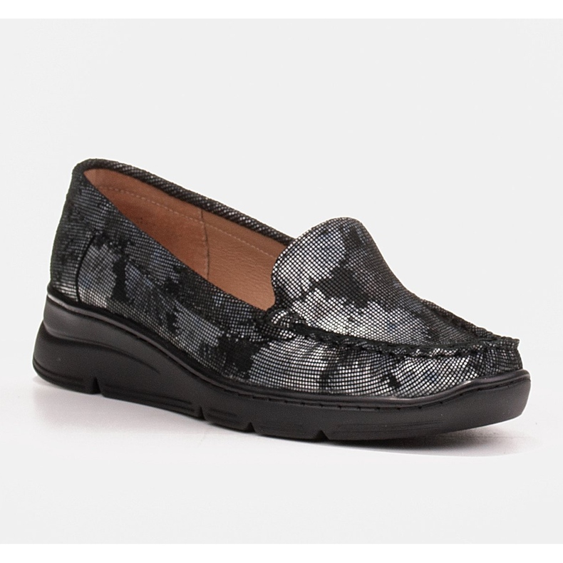 Radoskór Kényelmes fekete női cipő szélesebb lábhoz 1