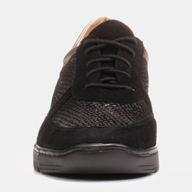 Radoskór Kényelmes cipő szélesebb lábhoz könnyű talpon fekete 1