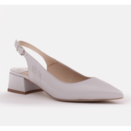 Marco Shoes Elegáns szandál, fúvókákkal az oldalán szürke 1