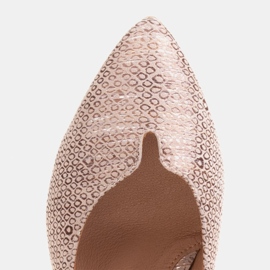 Marco Shoes Kényelmes rézszivattyúk fém sarokkal aranysárga 1