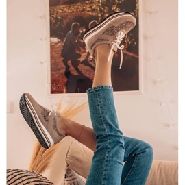 Marco Shoes Cipők vastag talpon, lélegző hálóval bézs 1