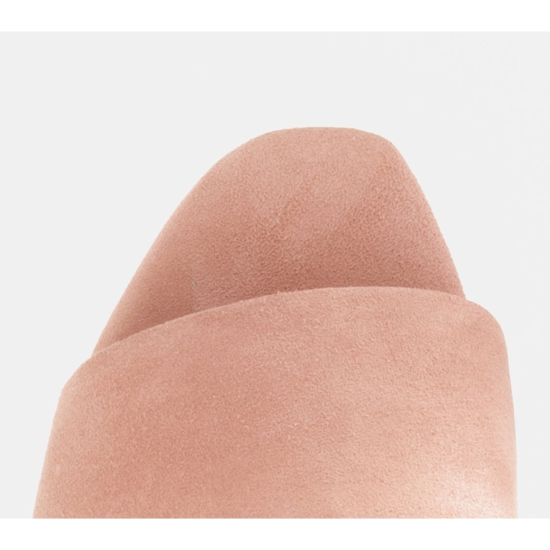 Marco Shoes Marco női papucs természetes velúrból rózsaszín 2