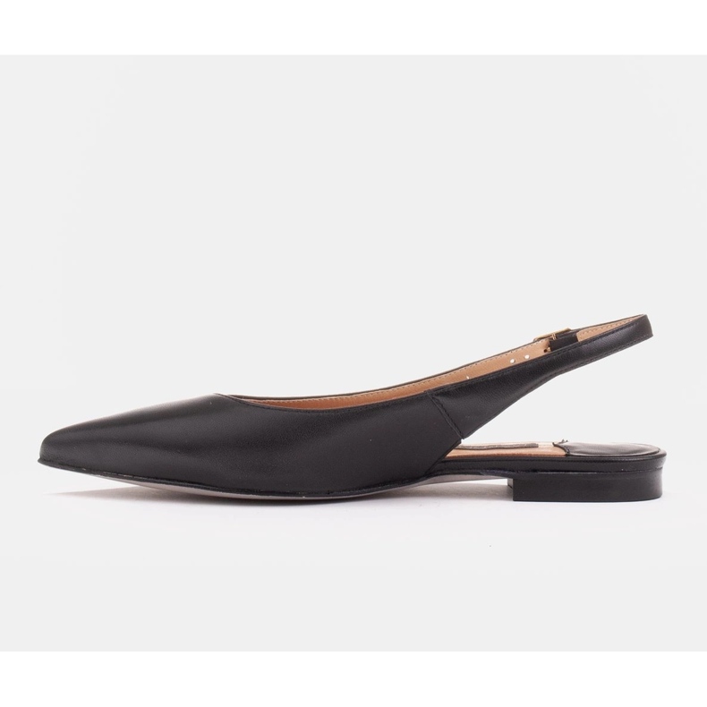 Marco Shoes Természetes bőr szandál fekete színben 2