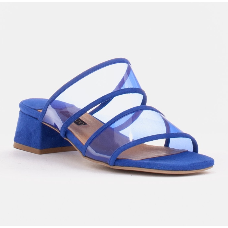 Marco Shoes Női papucs áttetsző csíkokkal piros 1 Marco Shoes Női papucs áttetsző csíkokkal piros 1