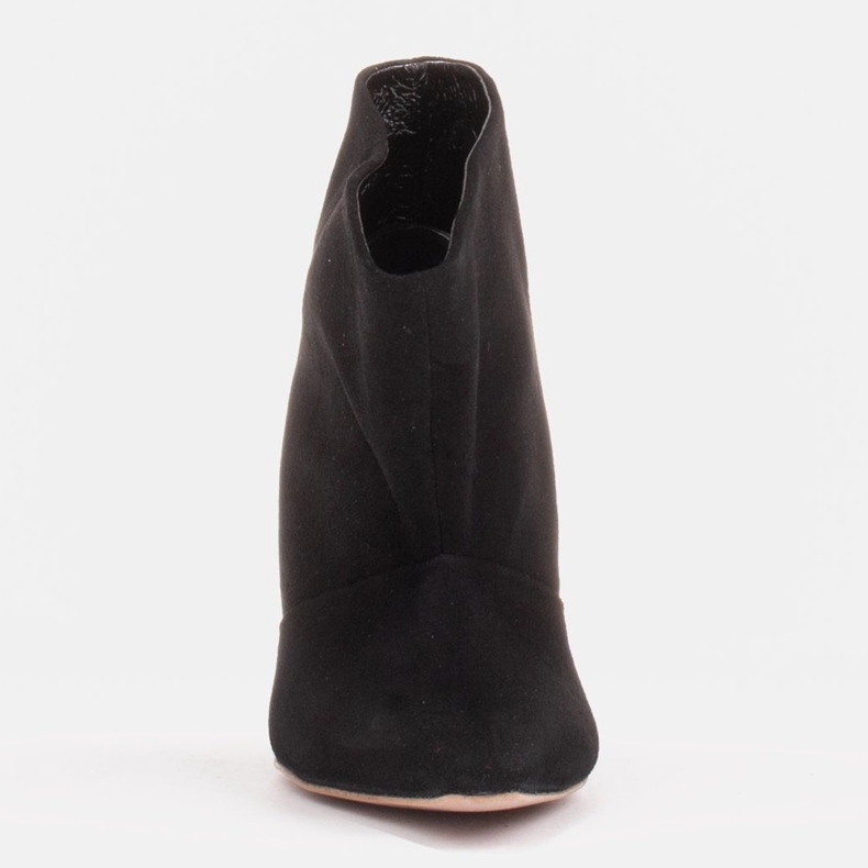 Marco Shoes Bőr csapok meghosszabbított elöl fekete 1