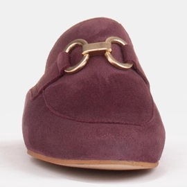 Marco Shoes Női velúr papucs díszítéssel piros sokszínű 1