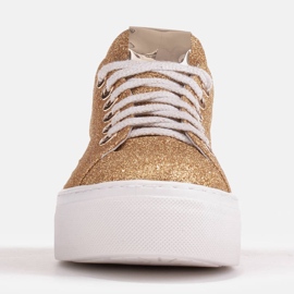 Marco Shoes Könnyű tornacipő vastag talppal 1958P-1208-615-1 aranysárga 1