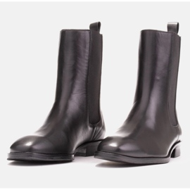 Marco Shoes Sofi Chelsea csizma, felsőrésze gumival fekete 2