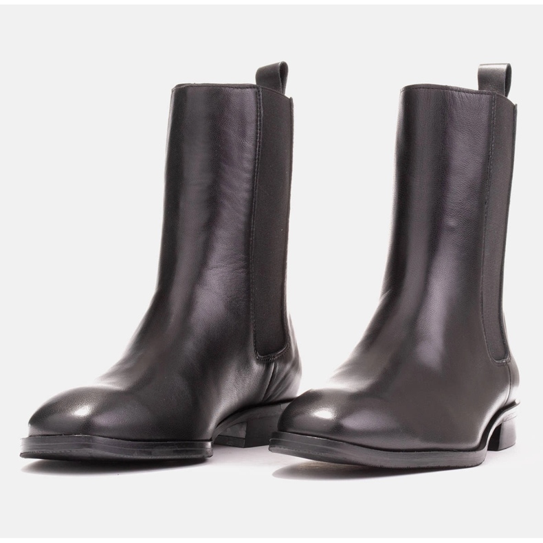 Marco Shoes Sofi Chelsea csizma, felsőrésze gumival fekete 2