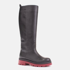 Marco Shoes Trapper csizma normál felsőrésszel fekete 1