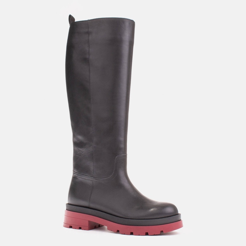 Marco Shoes Trapper csizma normál felsőrésszel fekete 1