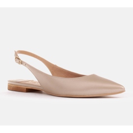 Marco Shoes Természetes bőr szandál arany színben 1965P-1232-1 bézs aranysárga 1