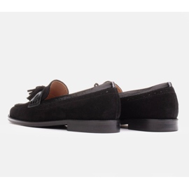 Marco Shoes Naplopók dekoratív rojtokkal fekete 7