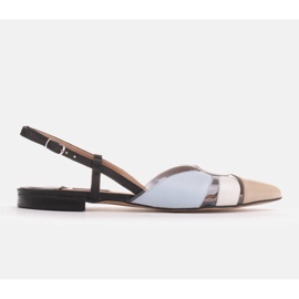 Marco Shoes Színes szandál átlátszó anyaggal bézs fekete kék 1