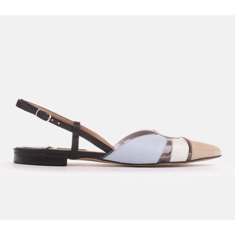 Marco Shoes Színes szandál átlátszó anyaggal bézs fekete kék 1