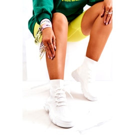 FM1 Fehér Kimberly Sports Socks cipő 4
