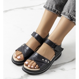 Fekete szandál a Meis platformon 1 Fekete szandál a Meis platformon 1