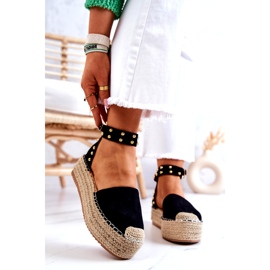 FB2 Fekete Lillian Espadrilles szandál fúvókával 2