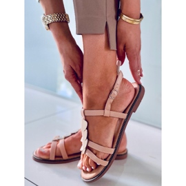 Hermine Nude női szandál bézs aranysárga 2