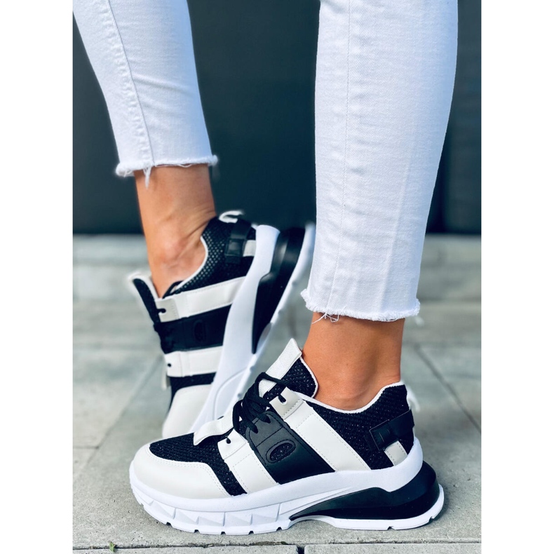 Riley Black női tornacipő fehér fekete 2