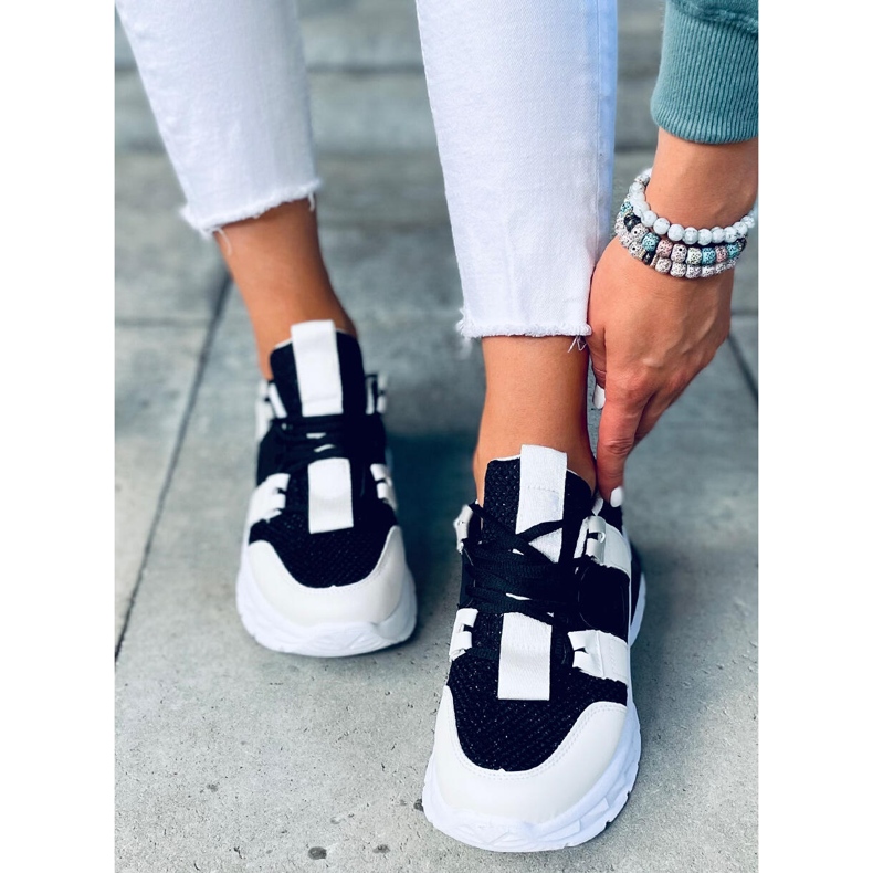 Riley Black női tornacipő fehér fekete 1