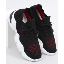 Harri Fekete zokni piros 1