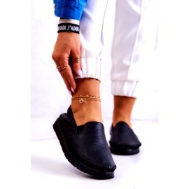 Női bőr bebújós cipő Maciejka 03512-01 Fekete 1