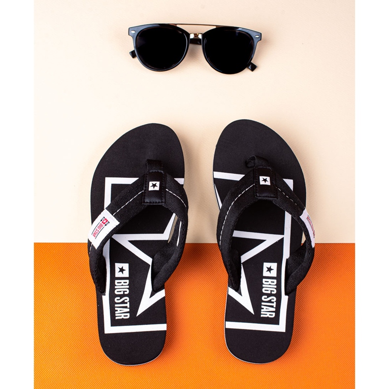 Kényelmes Big Star papucsok fekete 1